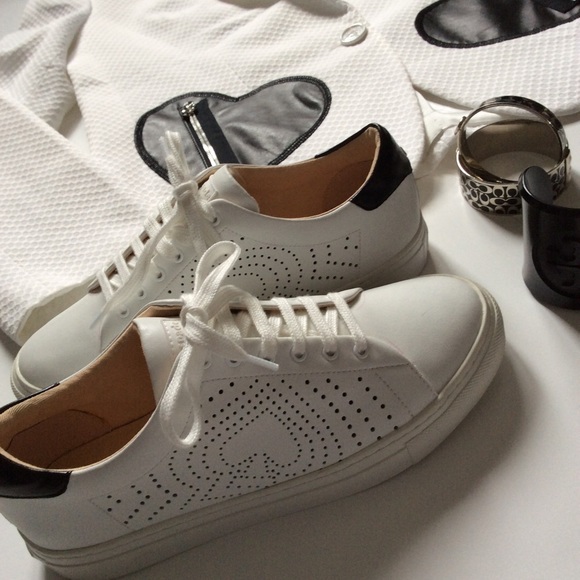 Love Moschino white jacket black heart pockets - Picture 4 of 4